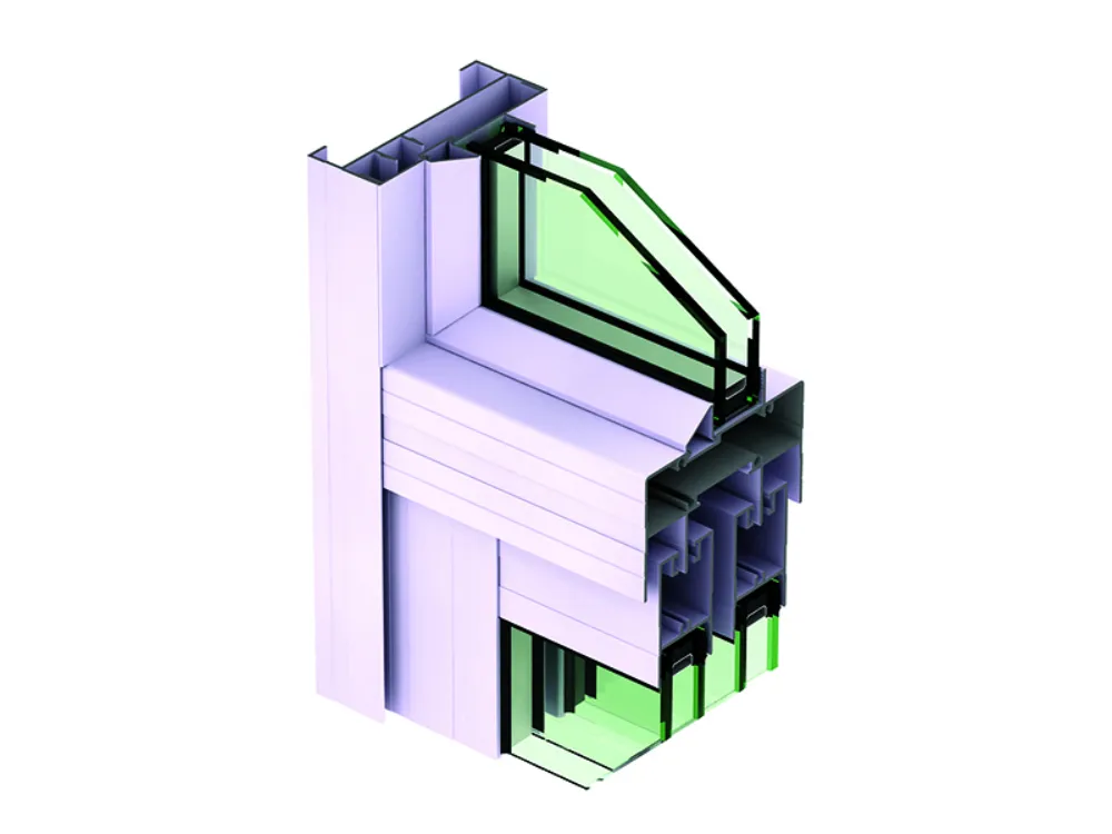 HY-2009 Glue-Injected Thermal Break Upper Mid-Rail Node