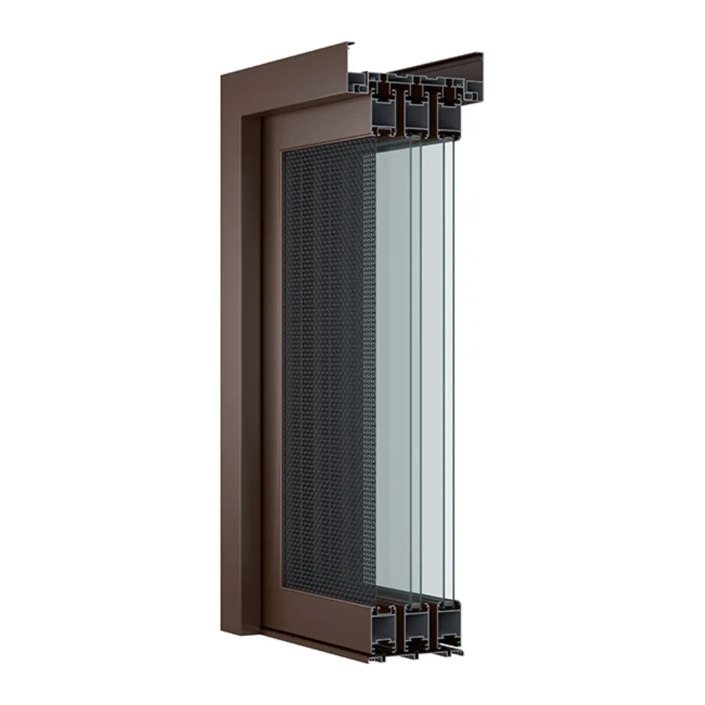 40mm Medium-Narrow Sliding Door Aluminum Profile