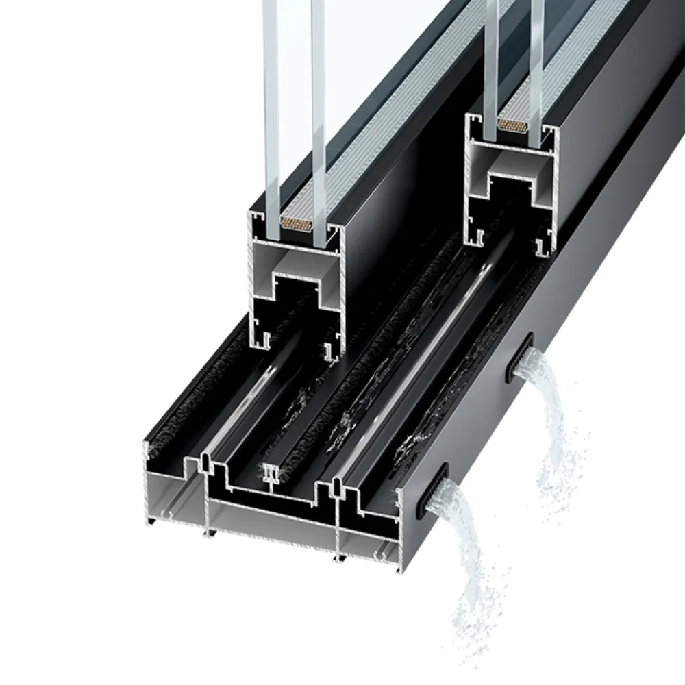126 Heavy-Duty Sliding Door Aluminum Profile