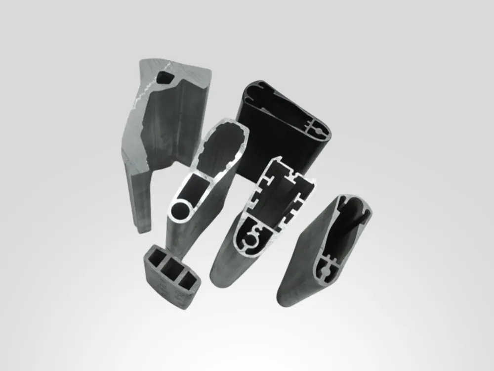Aluminum profile, heat sink and mounting component