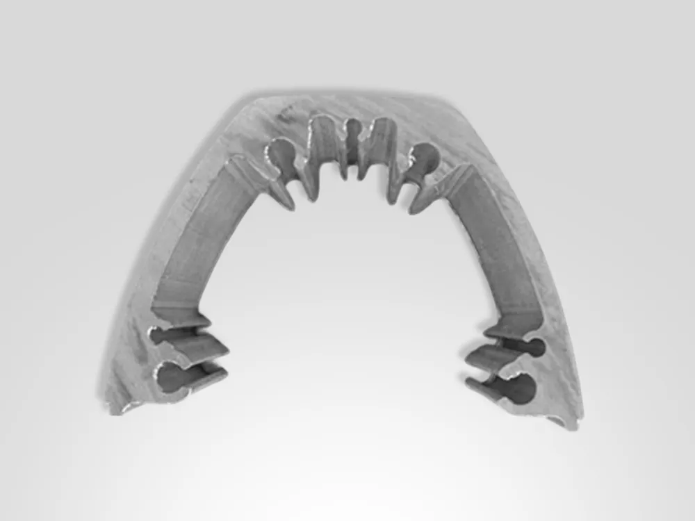 Aluminum profile, heat sink and mounting component
