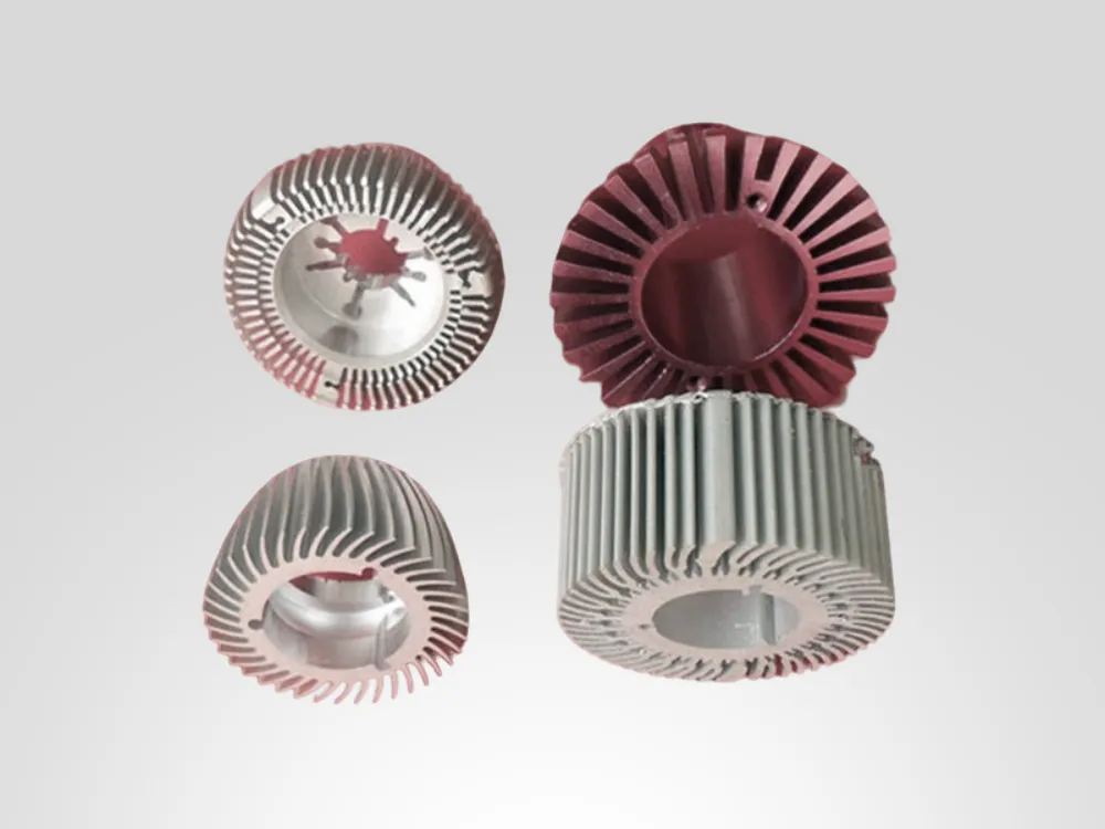 Aluminum profile, heat sink and mounting component