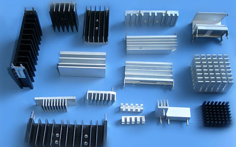Aluminum profile, heat sink and machined part