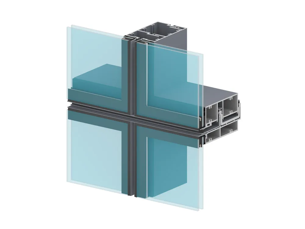 D135 Hidden-Frame Unitised Curtain Wall