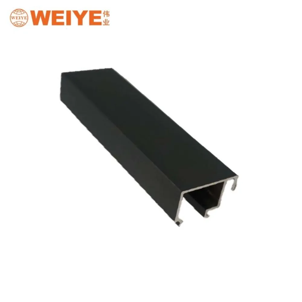 Aluminum sliding-door top track profile