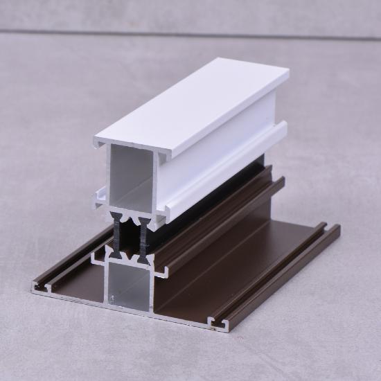 Customized Double Color Aluminium Profile For Thermal Break Window System Extrusion