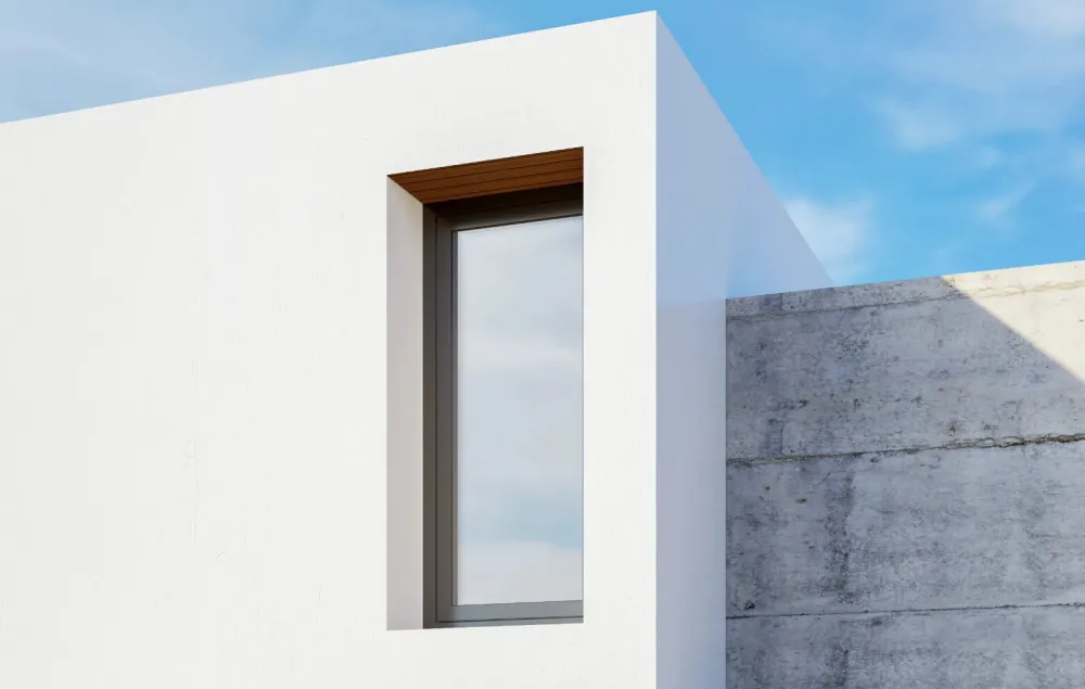 Aluminum casement window