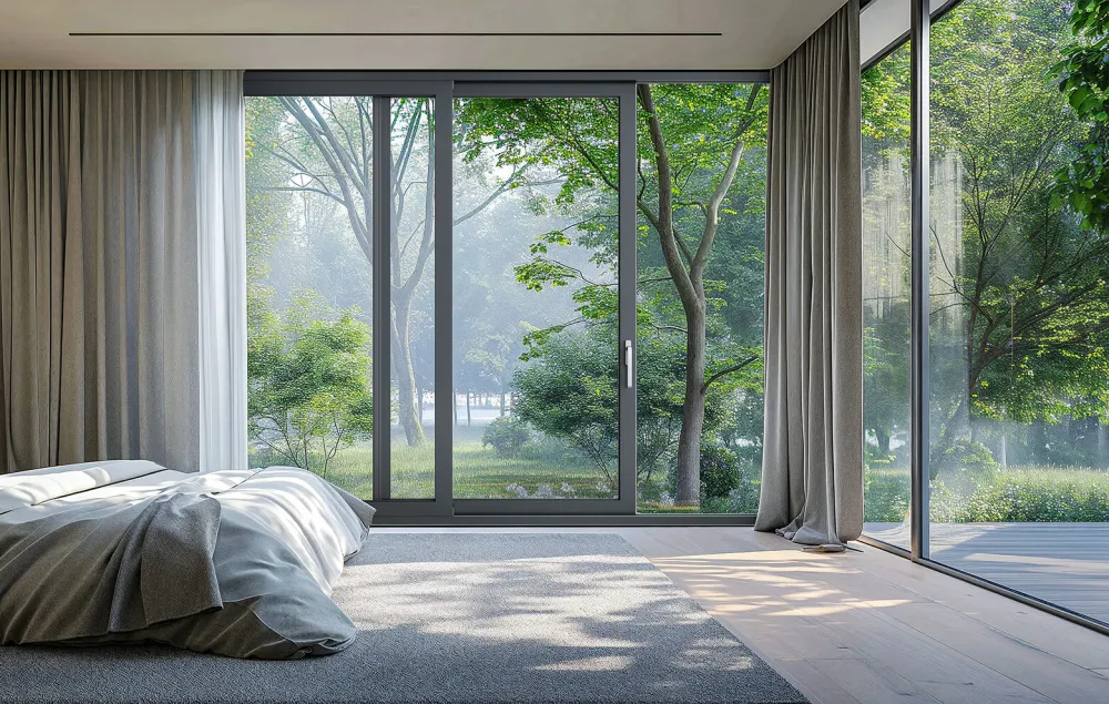 Aluminum sliding window and door