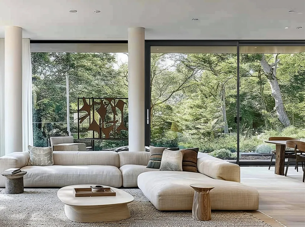 Aluminum sliding door