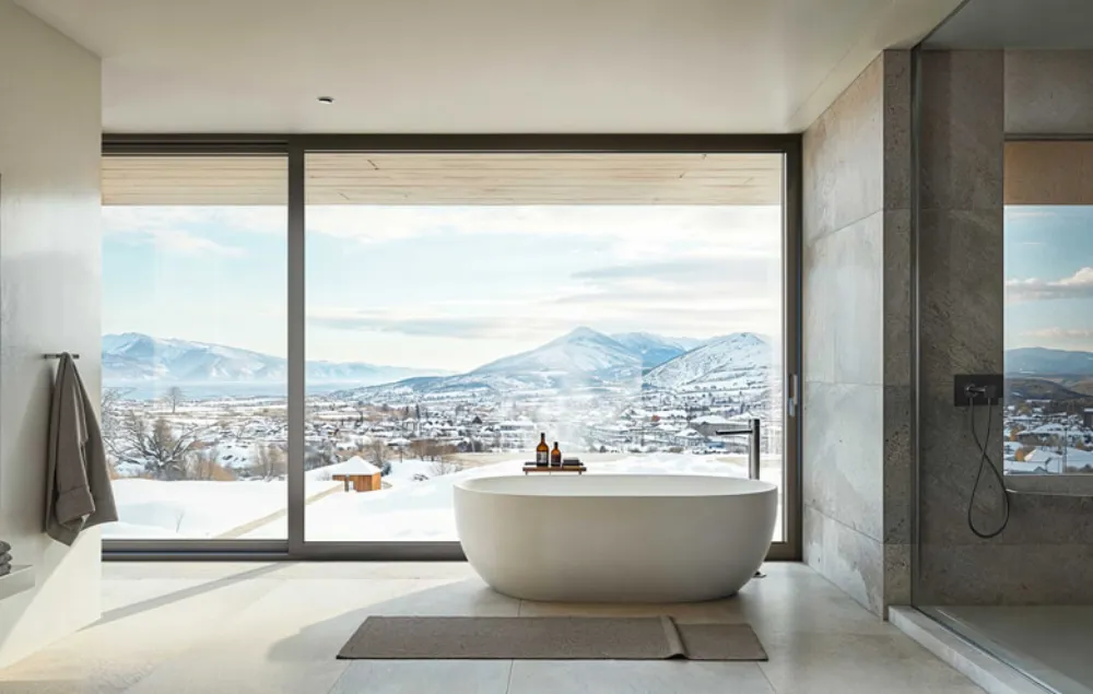 Aluminum fixed and sliding window