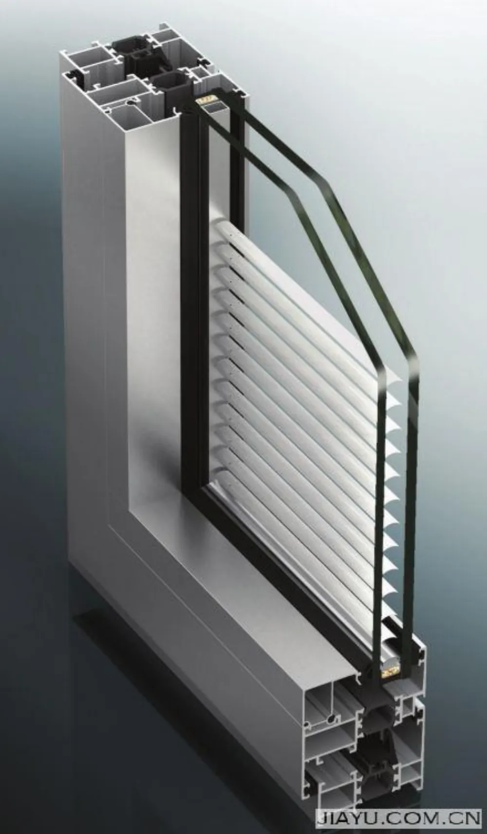 Aluminum curtain wall and window profile