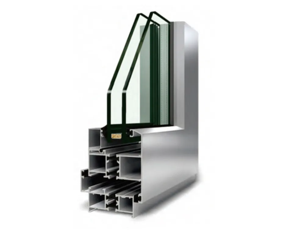 Aluminum curtain wall and window profile