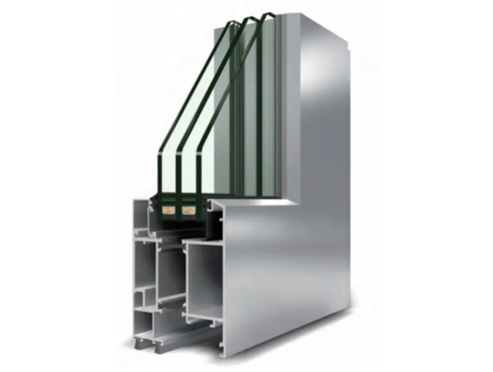 Aluminum curtain wall and window profile