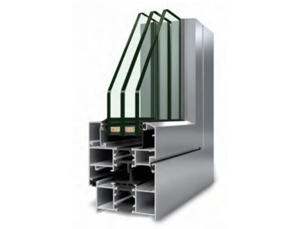 Aluminum curtain wall and window profile