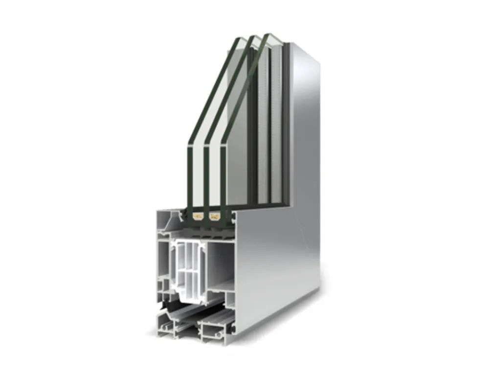 Aluminum curtain wall and window profile
