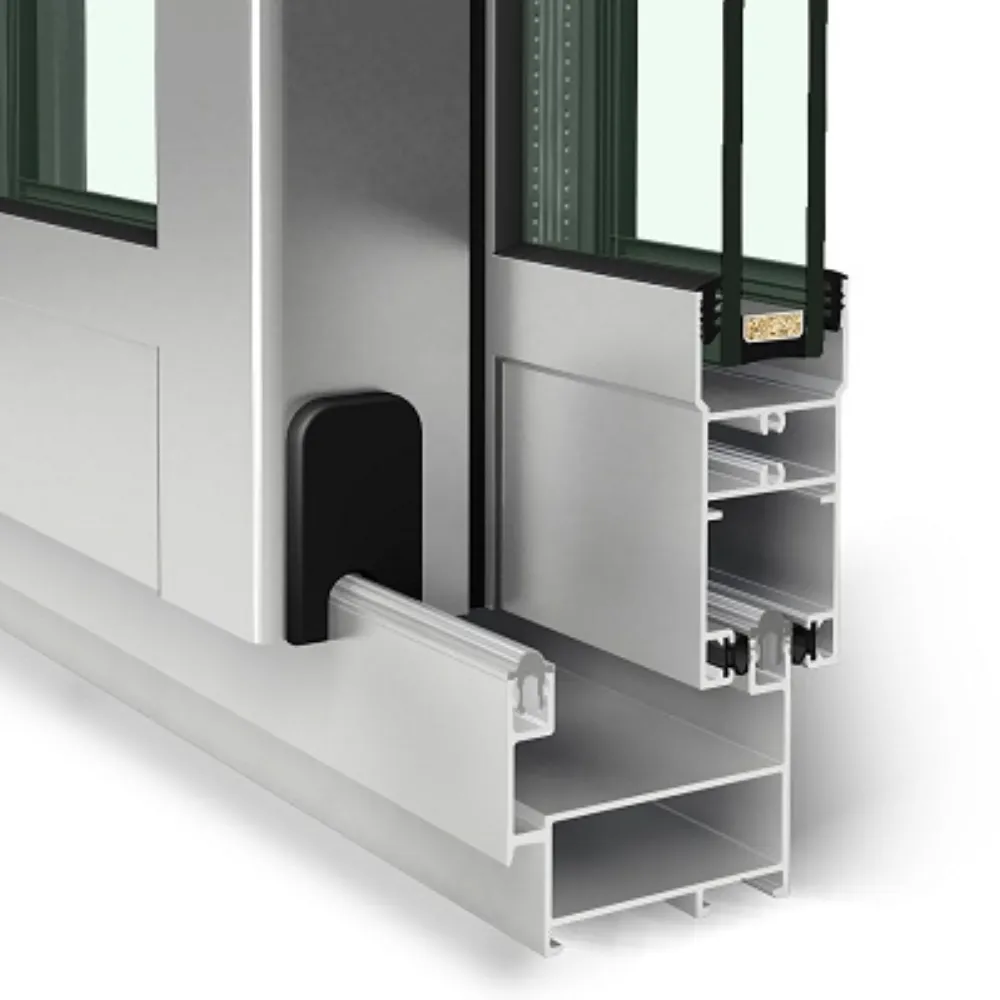 Aluminum curtain wall and window profile