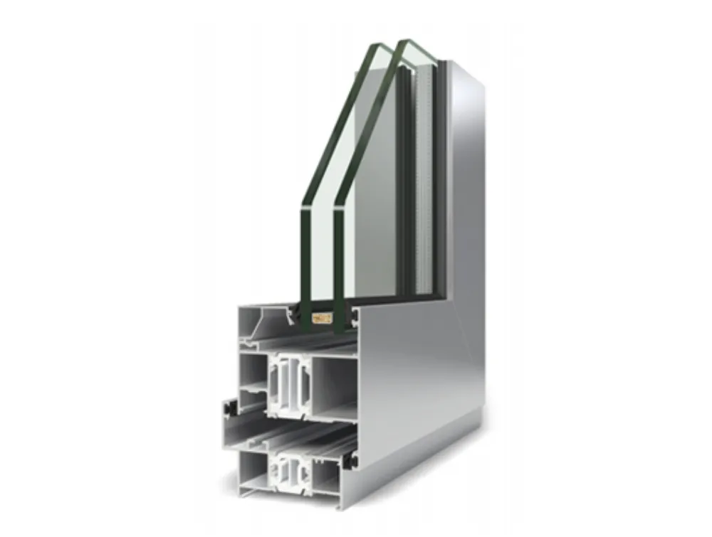 Aluminum curtain wall and window profile