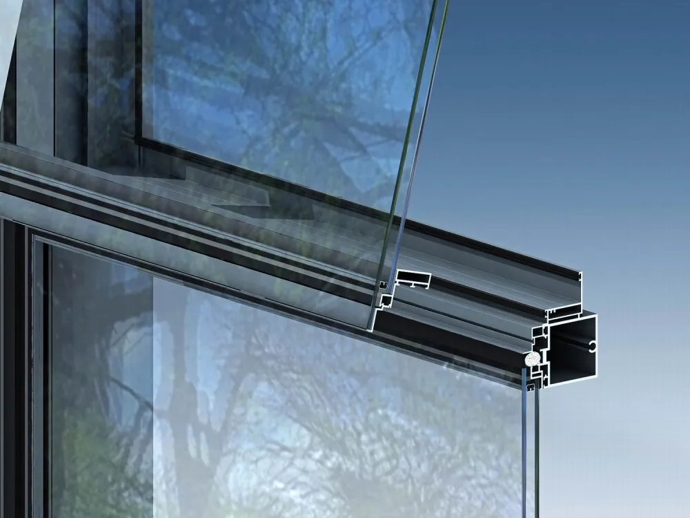 Aluminum curtain wall and window profile