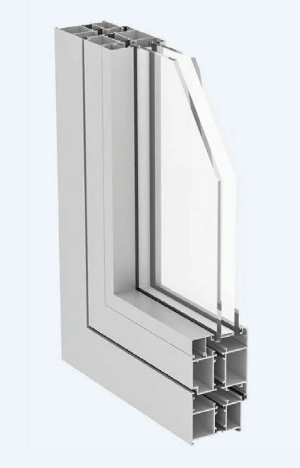 Aluminum window-screen assembly