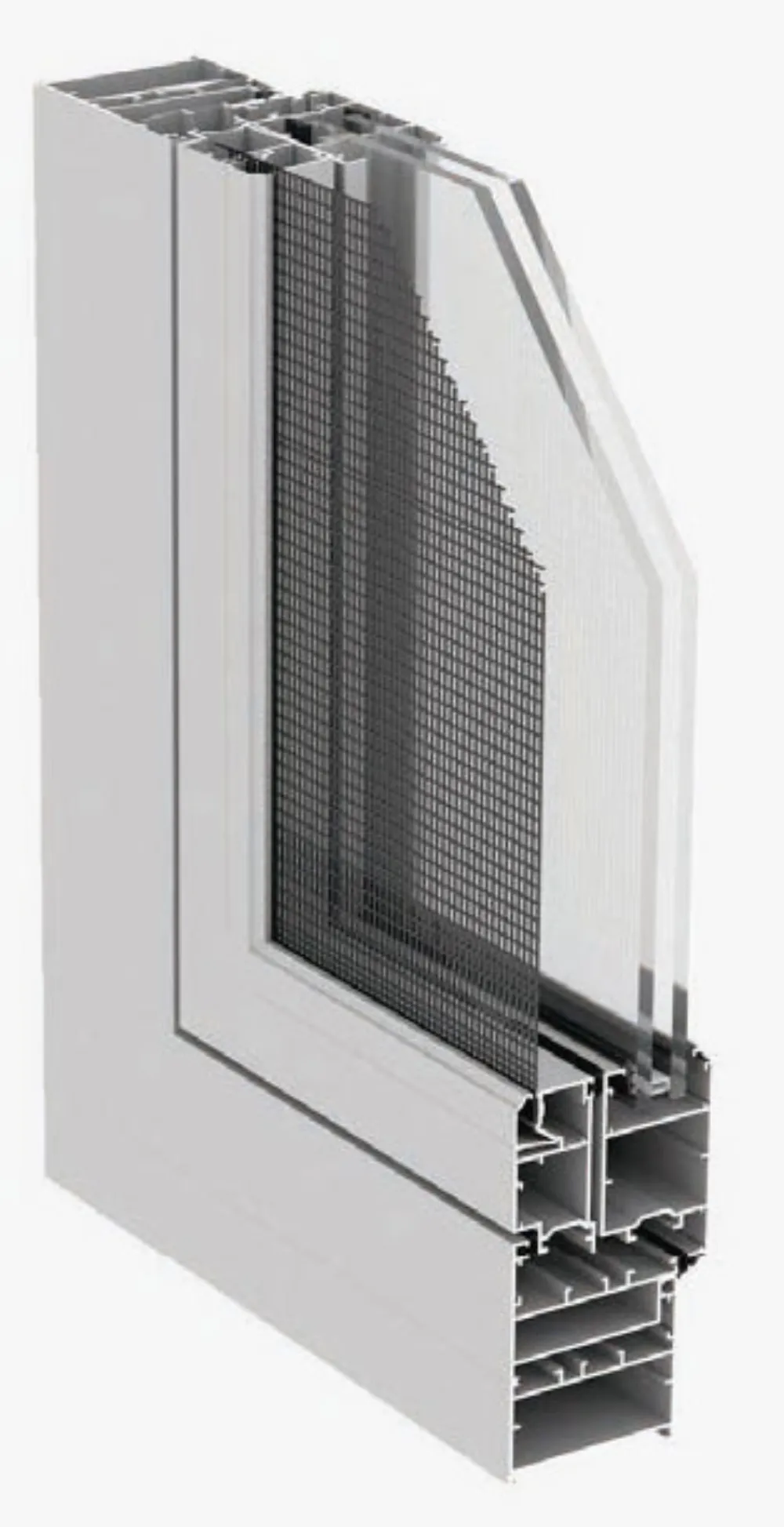Aluminum window-screen assembly