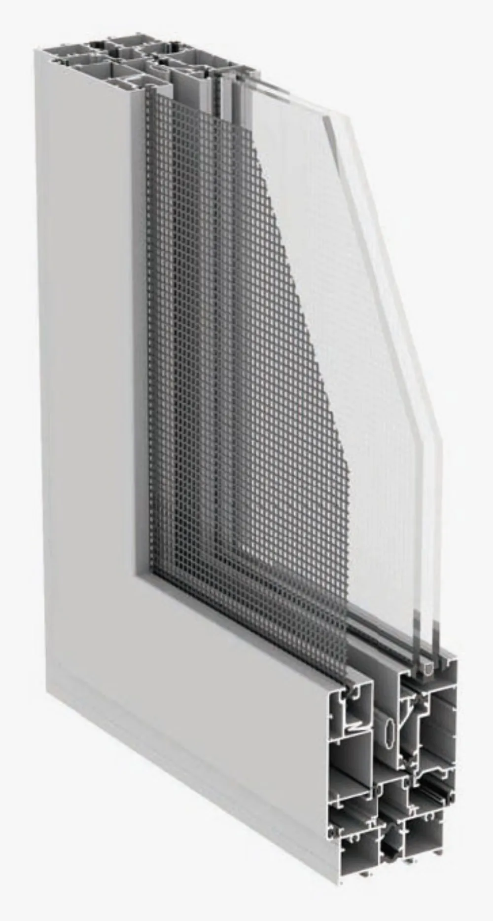 Aluminum window-screen assembly