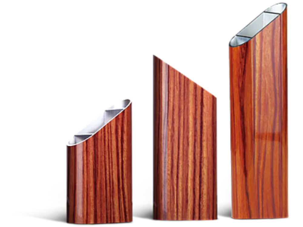 Crystal-Dip Wood-Grain Aluminum Profile