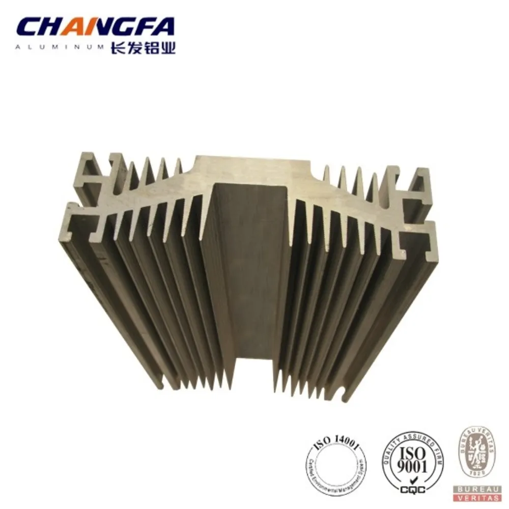 Aluminum profile, heat sink and finished product