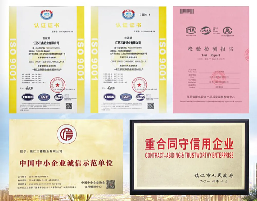 ISO 9001:2015 Quality Management System Certificate and Quality Test Report