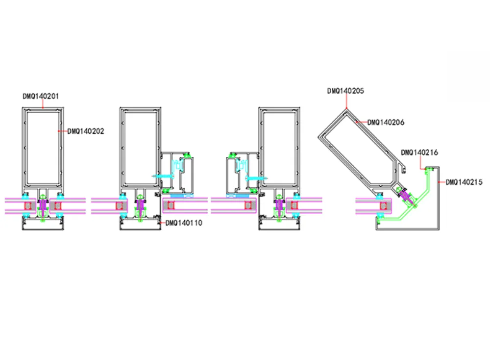 DMQ140 Series Thermal Break Curtain Wall — product evidence