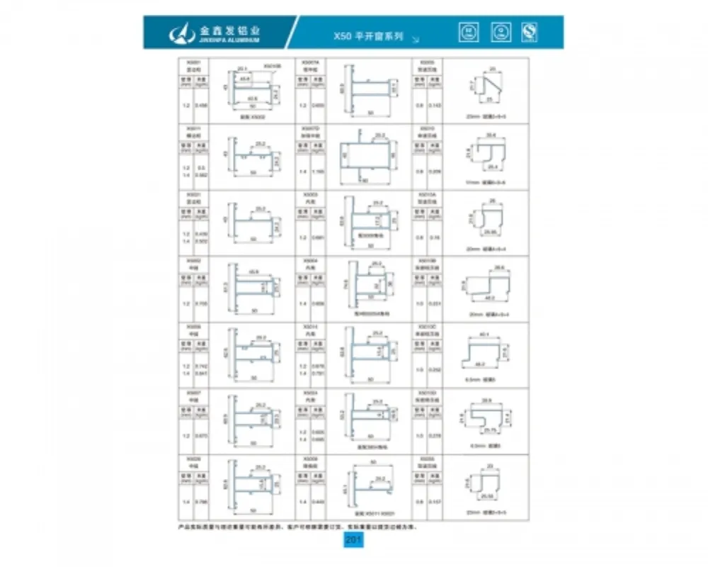 Aluminum Casement Window Profile