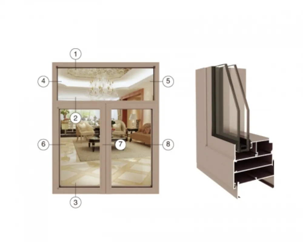 70-Series Aluminum Casement Window Profile