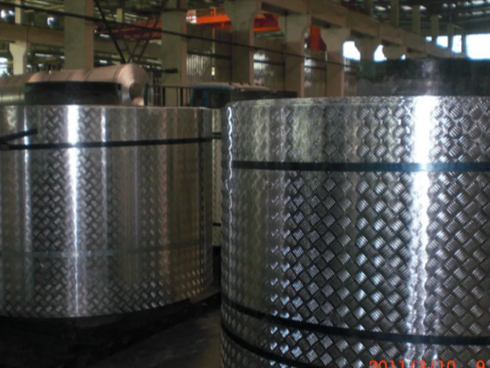 Five-Bar Tread Pattern Aluminum Coil