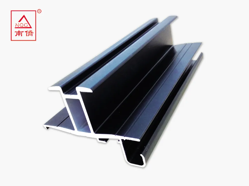 Black Solar PV Bracket Aluminum Profile