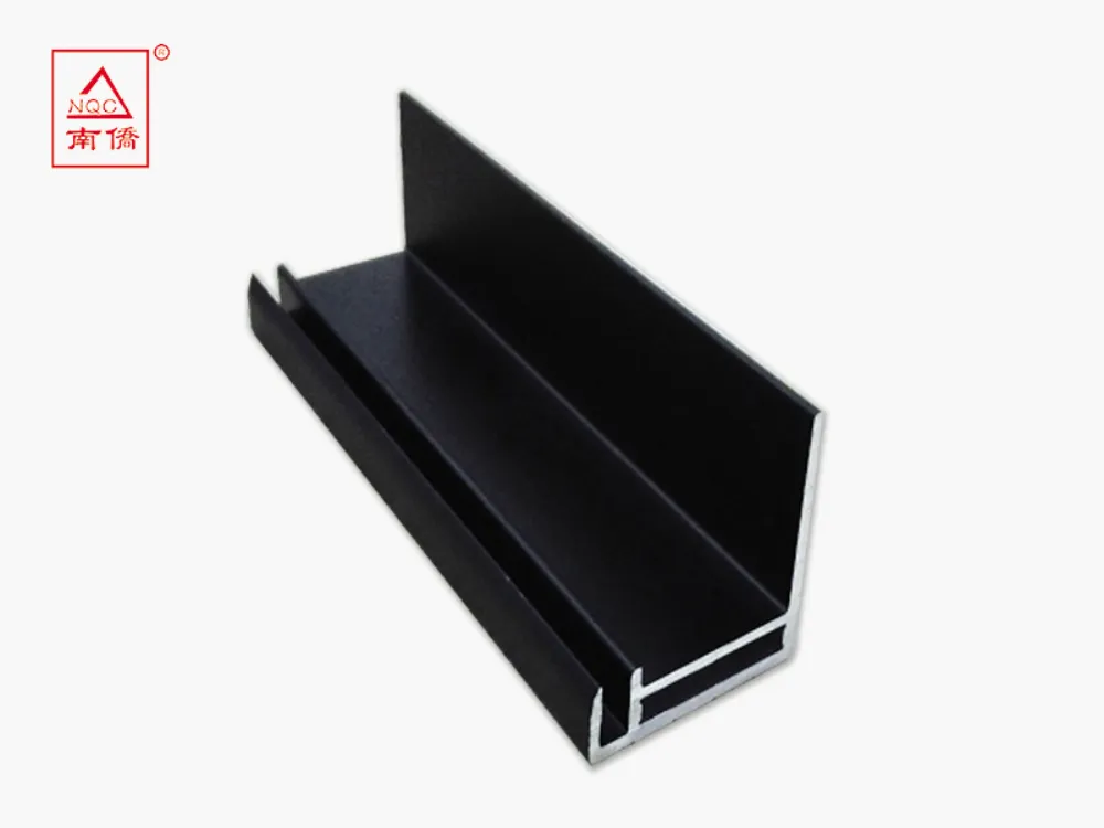 Black Solar PV Aluminum Alloy Frame Profile