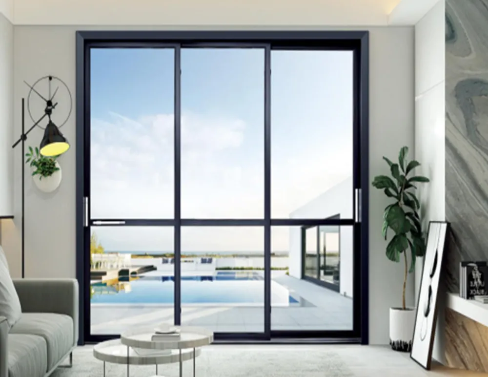 MB095A Dual-Track Poured-Glue Sliding Door Profile