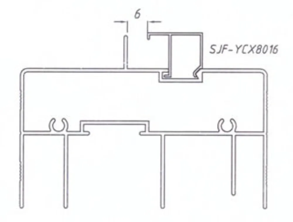 Series 77 Sliding Window Aluminum Profile