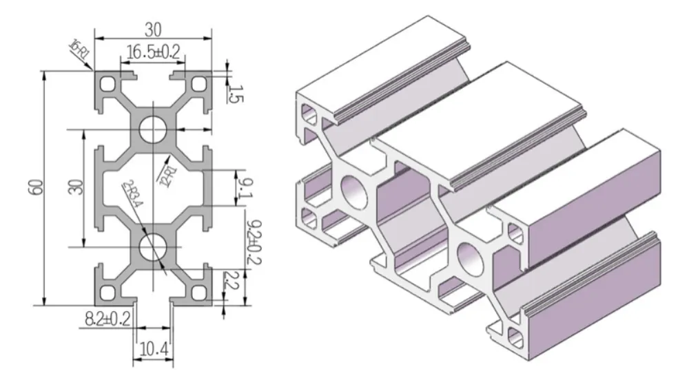 Aluminum Profile HN-8-3060A