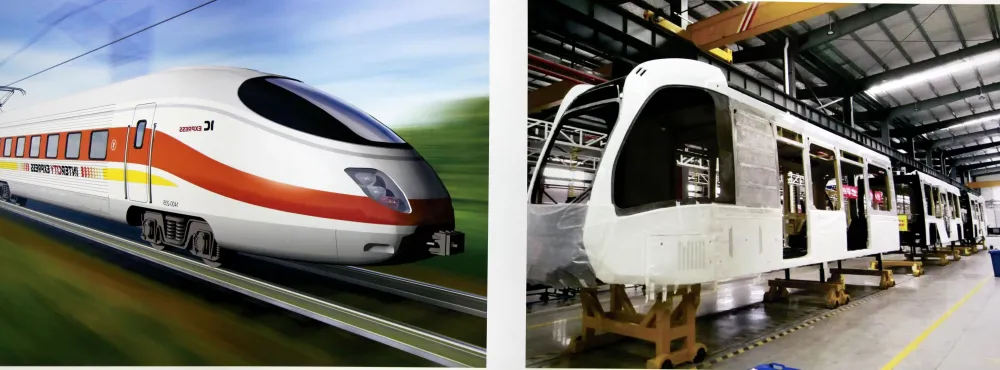 Aluminum alloy smart-rail (ART) vehicle components
