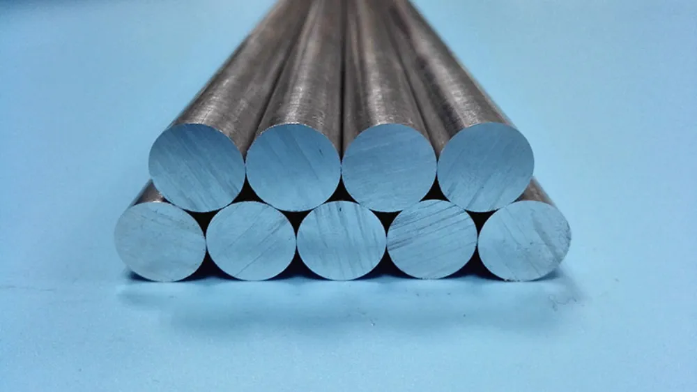 Aluminum bar for industrial and automotive applications