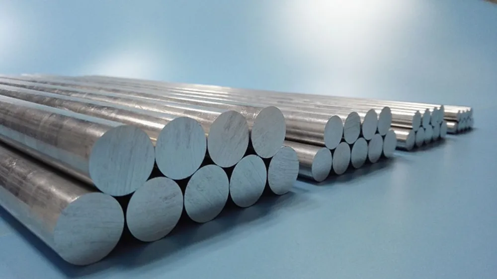 Aluminum bar for industrial and automotive applications