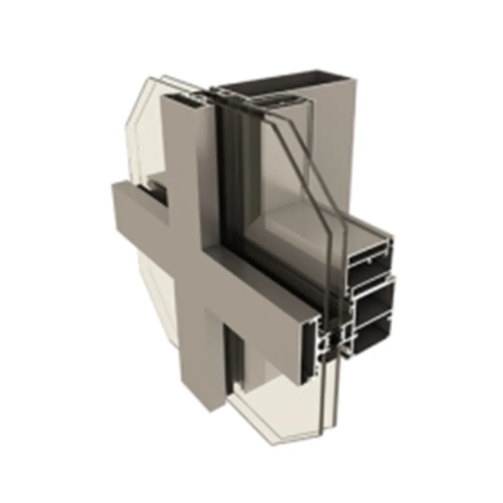 180 Hidden-Frame Curtain Wall Profile