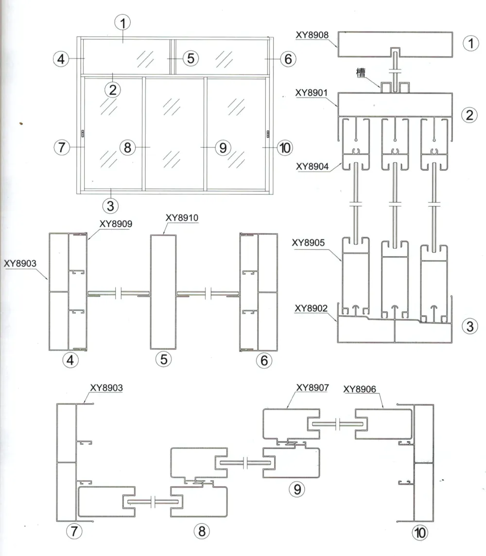 Sliding Window Aluminum Profile
