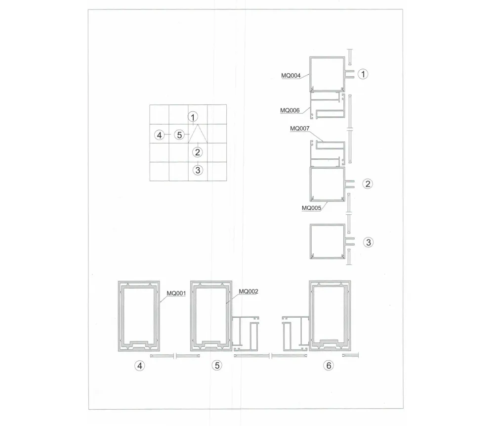 Curtain Wall Aluminum Profile 01