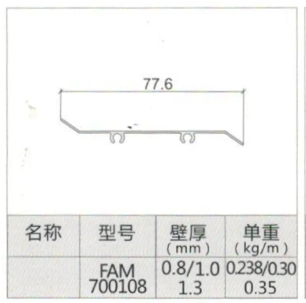Decorative Border Aluminum Profile — product evidence