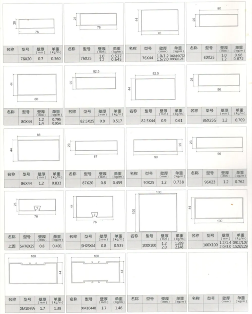 Stair Handrail Aluminum Profile