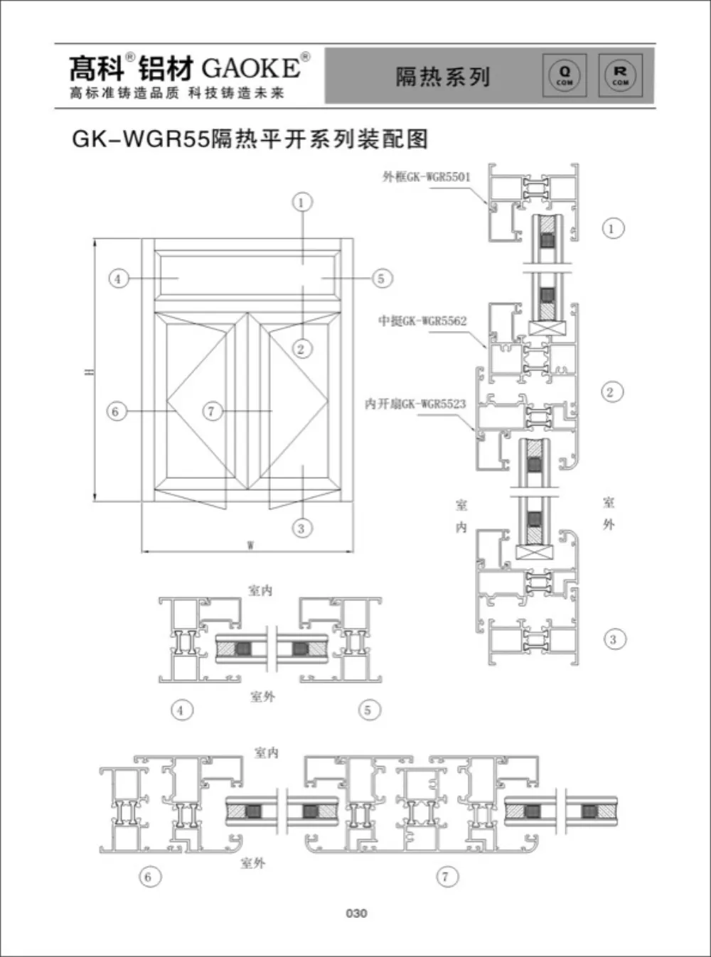 GK-WGR55 Thermal Break Casement Series