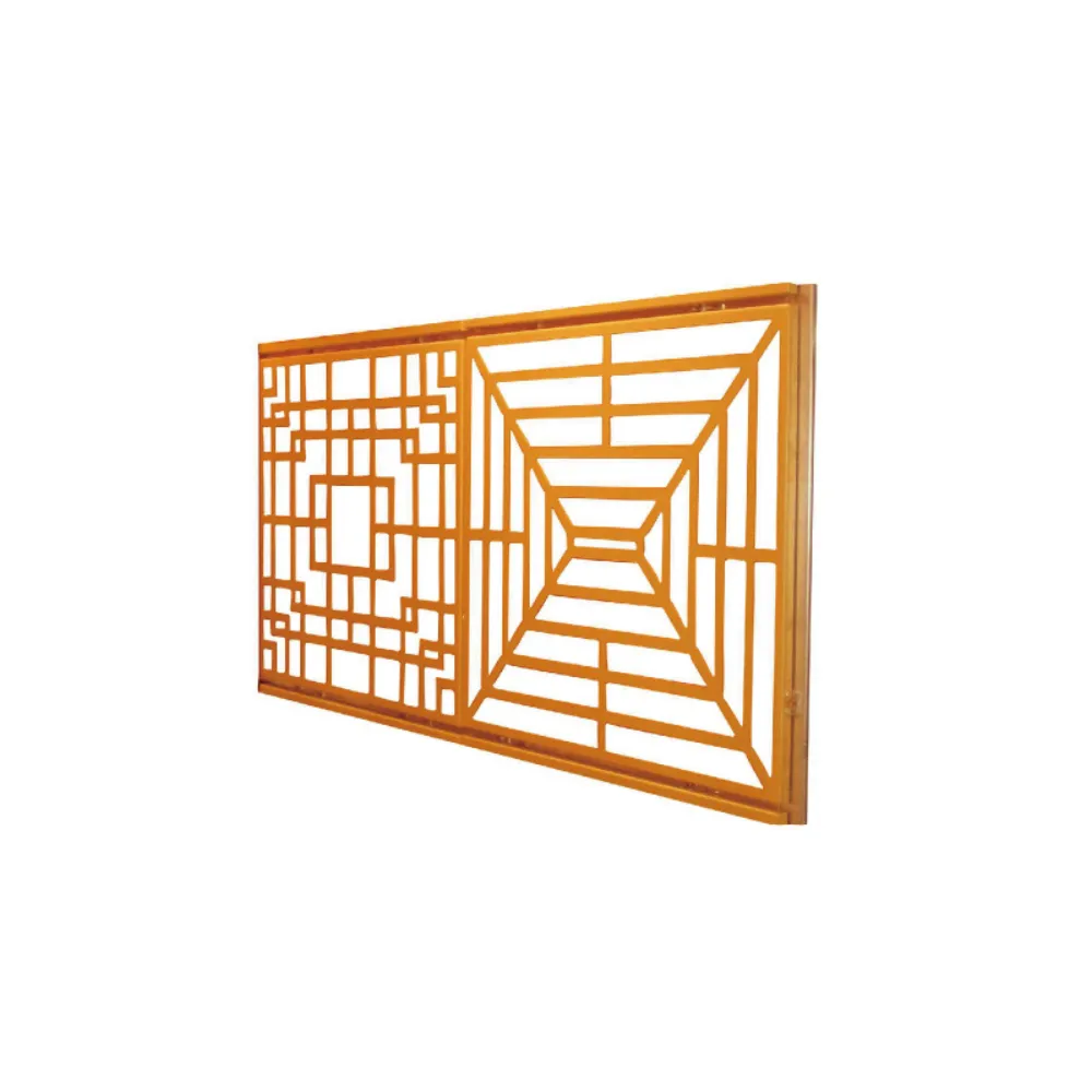 Laser-Cut Carved Aluminum Single Panel
