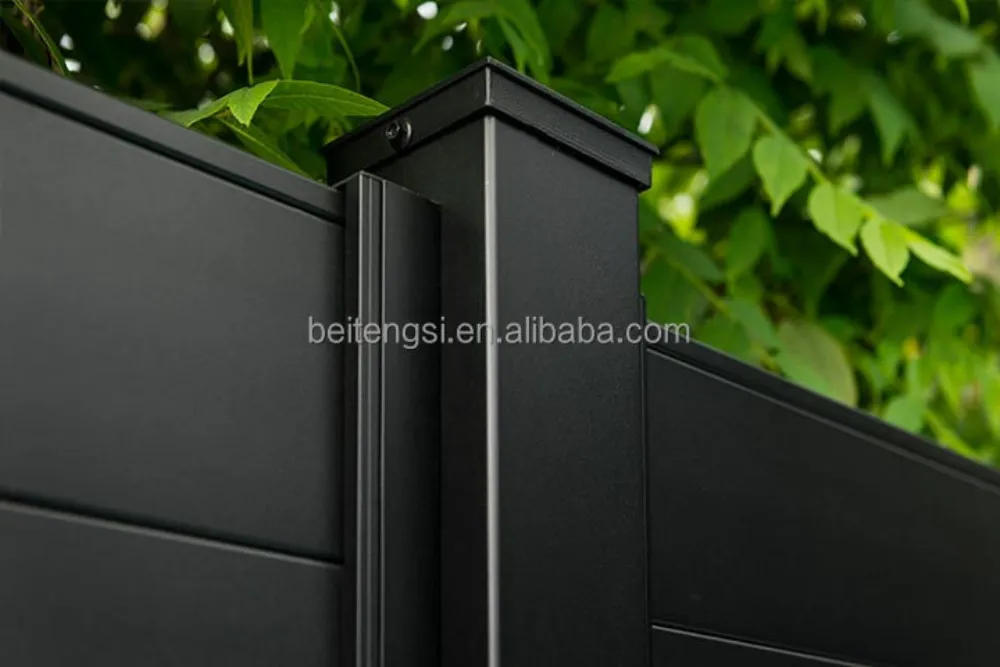 Horizontal Slat Aluminum Fence Panel