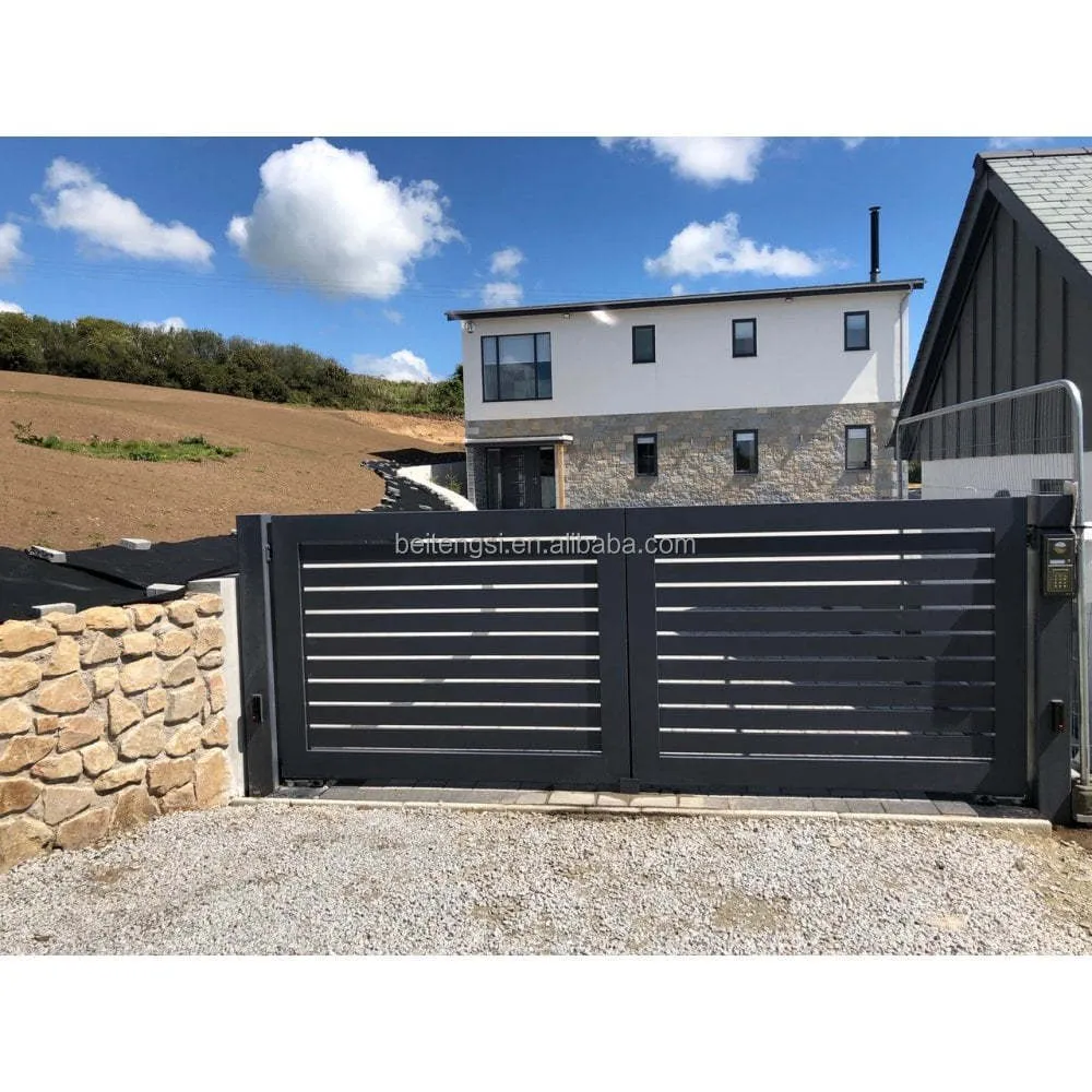 Double Swing Aluminum Driveway Gate