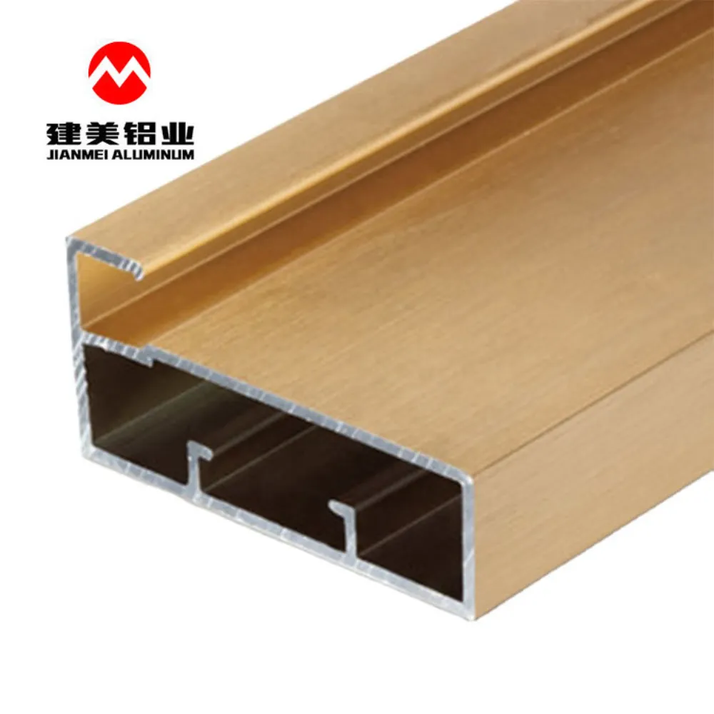 Anodized Glass-Front Cabinet Door Frame Profile